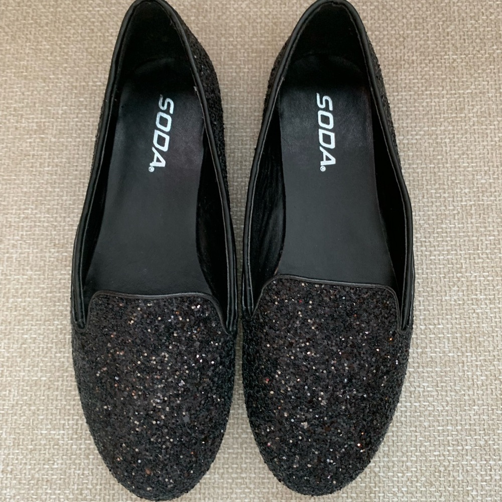 NEW Sparkly Soda Flat shoes
